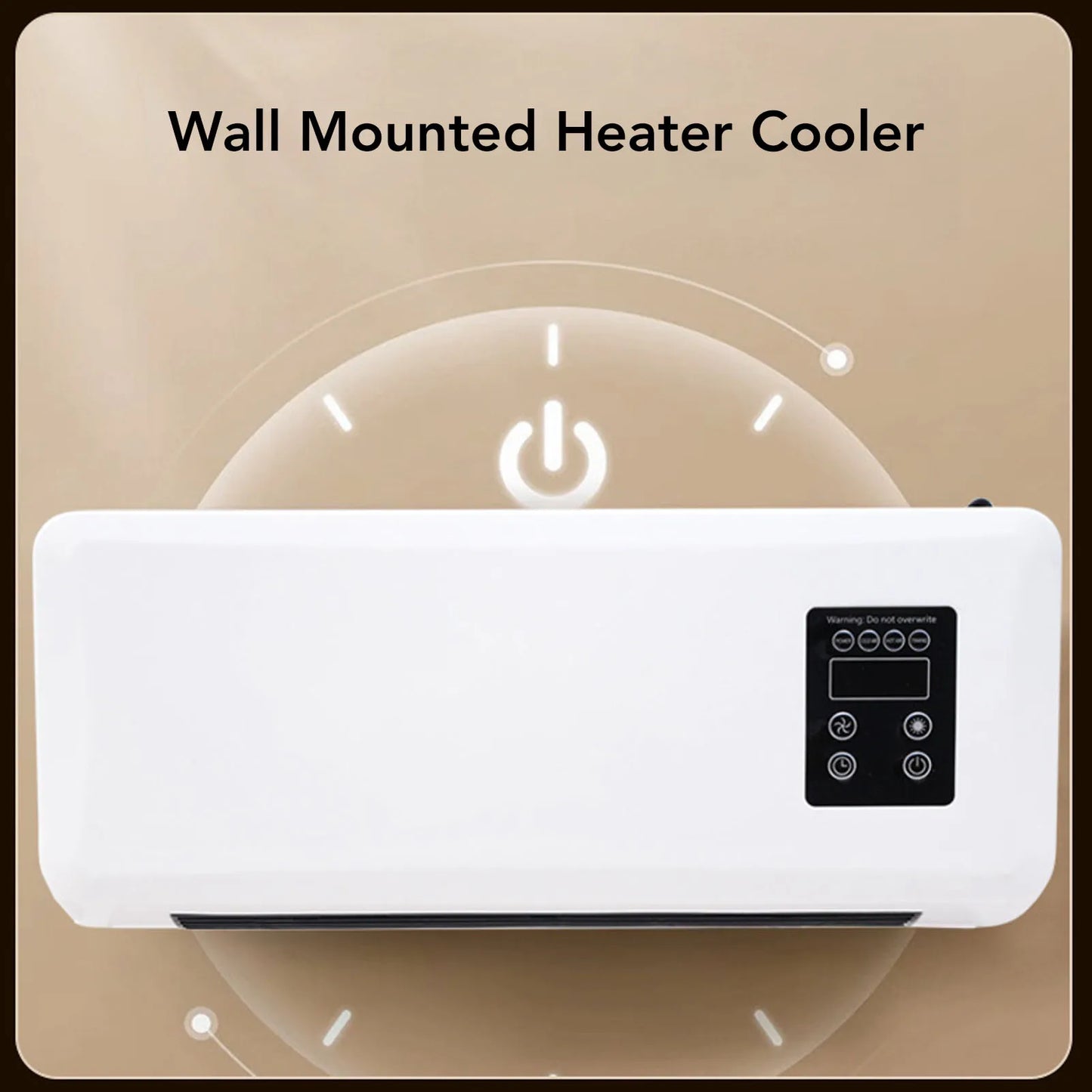 Wall Mounted Heater Cooler Energy Efficient Climate Control Small Cooling Heater Machine for Home Bedroom