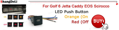 For VW Golf 6 MK6 Jetta 5 MK5 Scirocco 2006 - 2012 Car USB Charger PD Quick Charge QC3.0 Auto Phone Charging Adapter Button