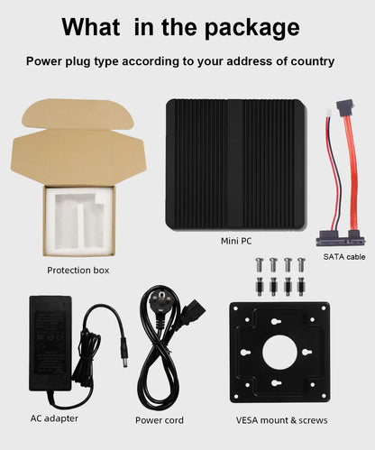 XCY Fanless Mini PC Intel Celeron J6412 N5095 2x GbE LAN 2x RS232 HDMI VGA WiFi 4G LTE Windows 10 Linux Industrial Computer