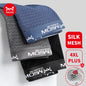 MiiOW 3Pcs Sexy Mesh Men Boxer Underwear Graphene Antibacterial Male Panties Ice Silk Underpants Breathable 4XL Boxershort 2022