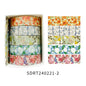 5 Rolls/set Aesthetics Floral Decorative Adhesive Tape Flower Washi Tape DIY Scrapbooking Material Sticker Label Stationery