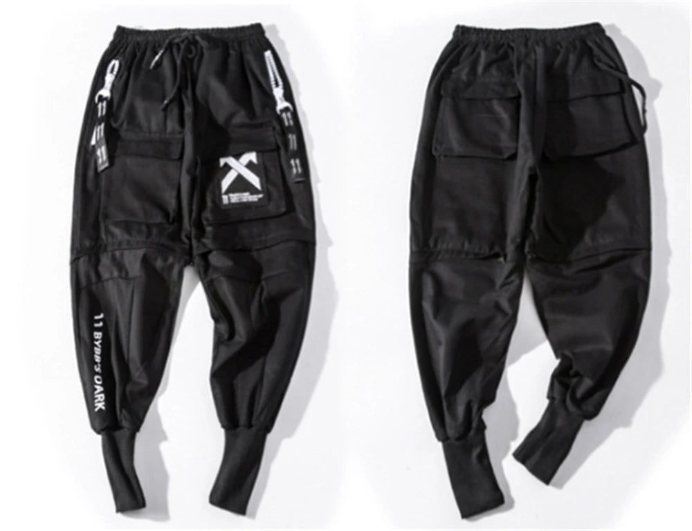 11 BYBB'S DARK Tactical Functional Cargo Pants Men Multi-Pocket Joggers Trousers 2023 Detachable Hip Hop Streetwear Pant Black