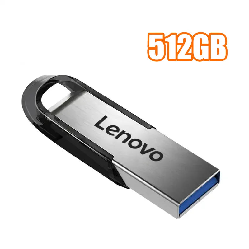 Lenovo 2TB USB 3.2 Metal Flash Drives Super High Speed Pendrive 1TB 512GB Pen Drives Portable USB Stick For Car Phone Computer