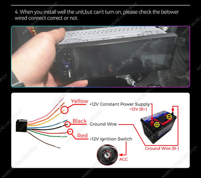 MEKEDE 6.86 Inch 1Din Carplay Android Auto Car Radio Multimedia Video MP5 Player With BT FM Stereo USB Type-C Plug Autoradio
