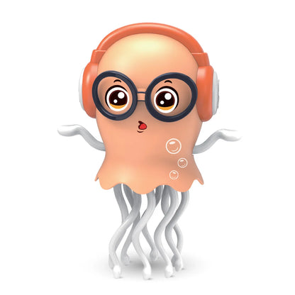 Dancing Squid Toy Pet Automatic Obstacle Avoidance Crawling Walking Electric Music Octopus with Light Music Toys Birthday Gifts
