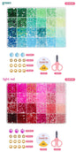 Glass Beads 24Colors 6mm Bracelet Making Kit Jewelry Supplies Tool DIY Handmade Crystal Glass Beads Elastic String Charm Spacers