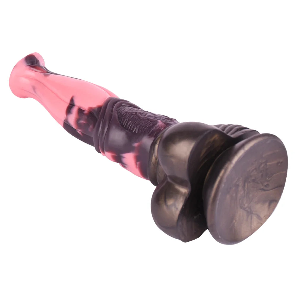 FAAK Silicone Long Penis Fantasy Knot Horse Dildo With Sucker Sex Toys For Women Anal Plug Female Masturbator Adult Games