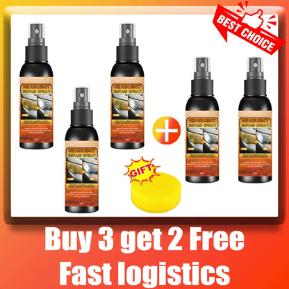 Car Headlight Coating Spray Liquid Car Light Cleaner And Restorer UV Resistant Long Lasting Head Light Coating Spray