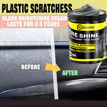 150G Heavy-Duty Car Plastic Renovator Wax - Fast-Acting Scratch Repair, Restores & Protects Car Bumpers, Interiors, Dashboard