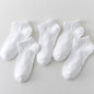 5 Pairs 1 To 12 Years Children's Socks 2026 Spring Summer Baby Boys Girls Cotton Mesh Breathable Thin Soft Cute Socks Kids Socks