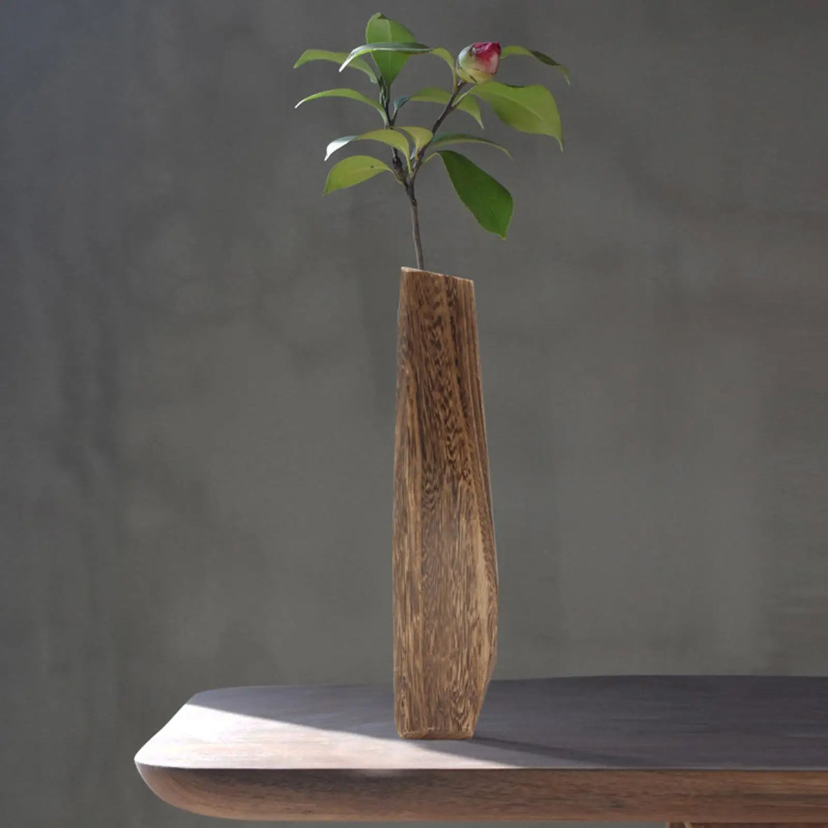 Wooden Vase Wooden Flower Vase Table Ornament Home Decoration For Indoor Outdoor Patio Hallway Bathroom Bedroom Centerpieces