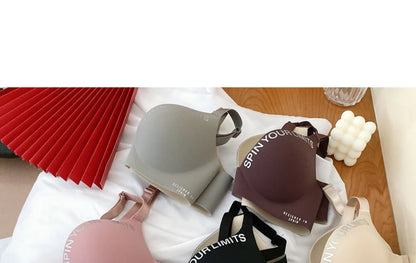 Women Print Seamless Bra Sexy Lingerie Floral Push Up Bras One-Piece Underwear 2026 Bralette No Steel Rings Gather Brassiere