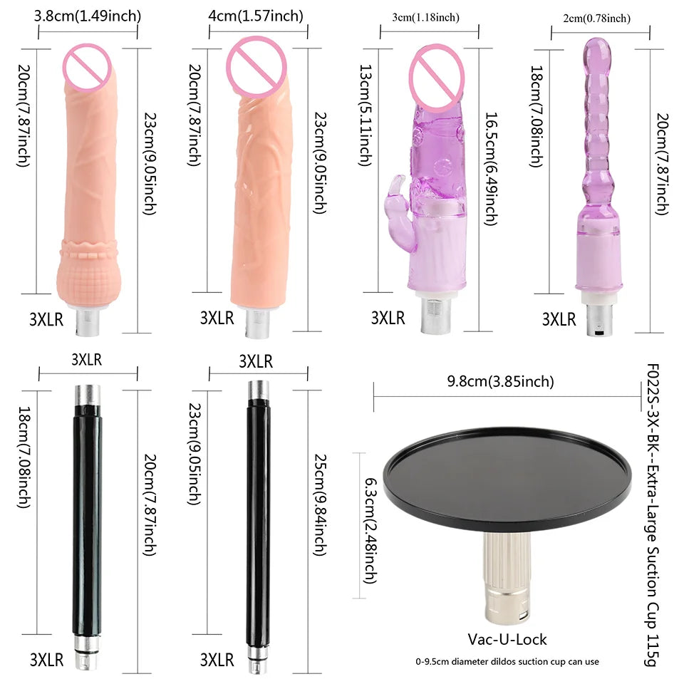 FREDORCH Upgraded Sex Machine for Women with Dildos Automatic Masturbation Machine Pump Gun Love Machine Couple Sex Toys