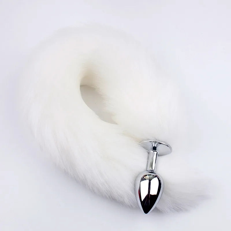 Cheap Anal Plug Metal Sexy Foxtail Anal Plug Role-play Sex Toy Male and Female Anal Plug Adult Game Couple Toys Sex Toys