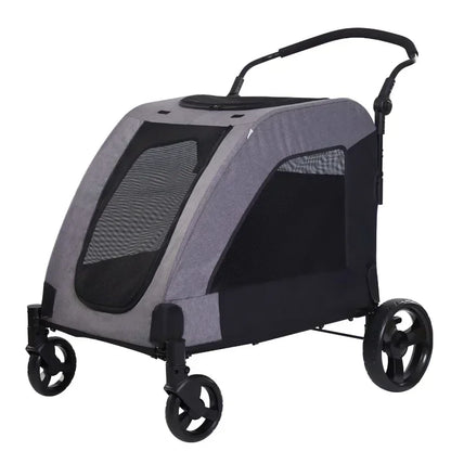 2027functional medium and large pet carts for outdoor travel, large size walking dog carts, portable and foldablePet Strollers