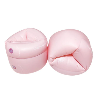 2pc New Macaron Color Inflatable Arm Float Bands For All Age Swimming Arm Rings，PVC Water Floating Sleeves, Summer Swimming Trai