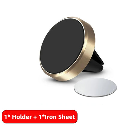 Magnetic Car Mobile Phone Holder Air Vent Clip Smart Phone Stand Mini Magnetic Car GPS Bracket For iPhone Huawei Xiaomi Realme