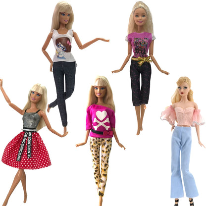 NK 1/6 Doll Princess Dress For 11.5 Inch Doll Clothes For 29CM Dolls Accessories Fashion Outfits Wear Casual Dress Gift Toy JJ
