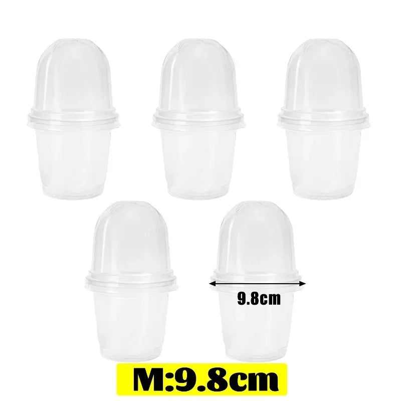 Seed Plant Nursery Pots Plastic Plant Mini Flowerpot Seed Starting Grow Nutrition Cup Plant Container Garden Planters Supplies