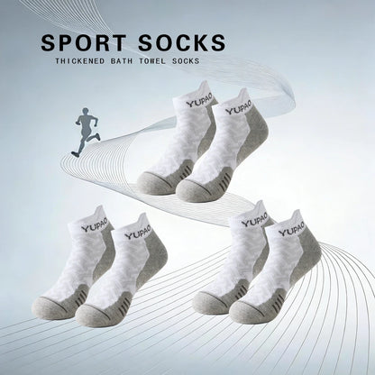 1/3 Pairs New Men's Professional Sports Short Socks Thick Towel Quick Dry Wicks Men's Fitness Running Ankle Socks For Man Gift