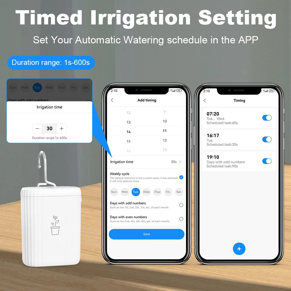 WiFi Smart Life Automatic Drip Irrigation System Kit Garden Irrigation Controller Plant Phone APP Control Watering Timer Device