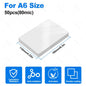 A4 Laminator Accessories 50pcs Laminating Film Pouch Lightweight Paper Cutter Binder Ring,Hole Corner Puncher, for Photo/File
