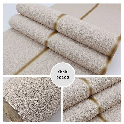 Modern Deerskin Velvet Wallpaper Non-woven Fabric 3D Stripe Living Room Bedroom TV Background Wall Paper טפט לקיר Home Decor