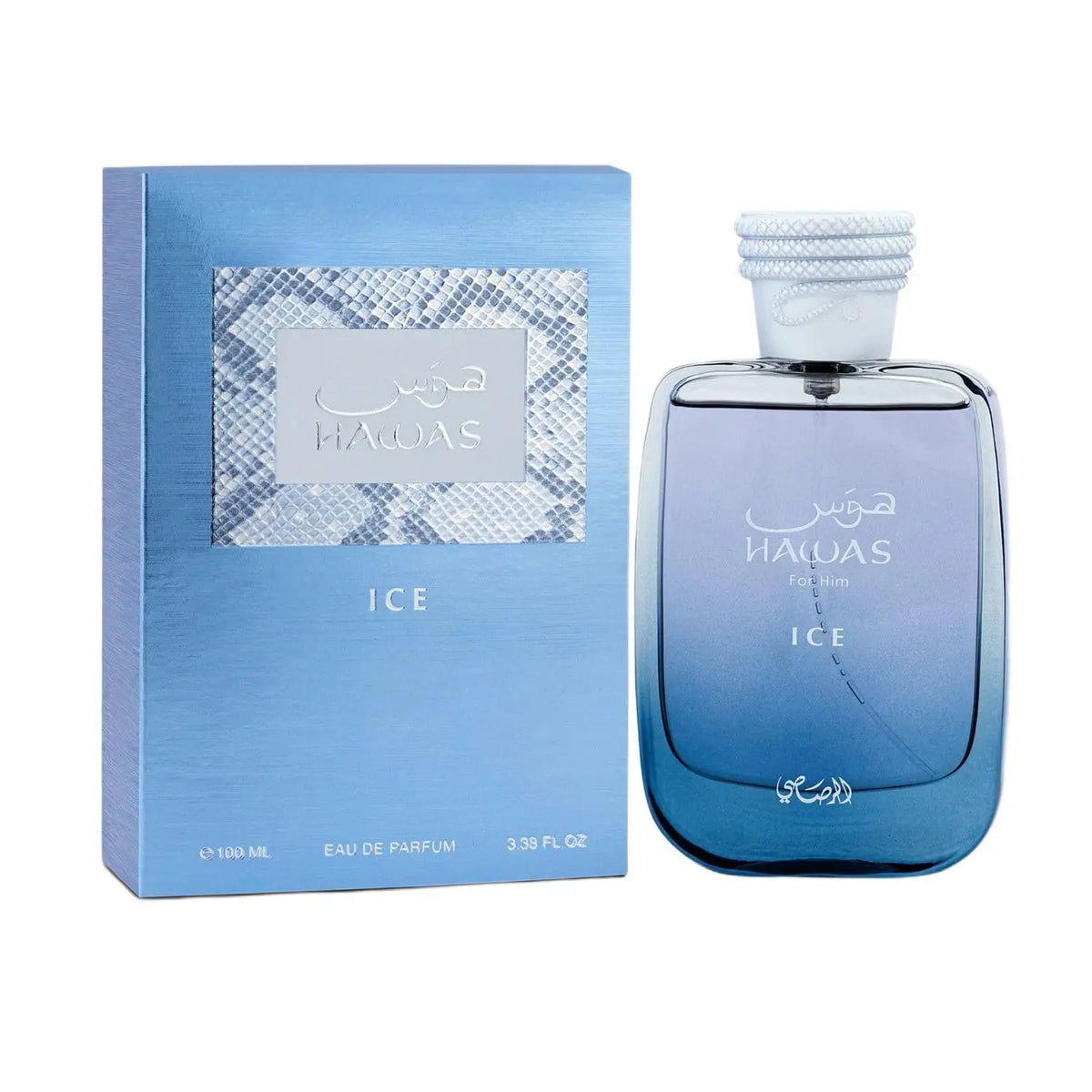 100ML Hawas Ice for Men Eau De Parfum Spray Original Arabian Perfume Men's Premium Arabian Long Lasting Fragrance