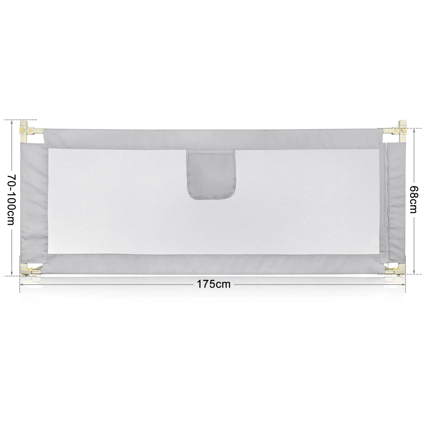 Child and baby drop bed barrier cm / 180 cm/cm Gray