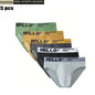 5Pcs Men's Underwear Summer Men Briefs Male Large Size XS-XL Boy Comfortable Solid Underpants Fungi-Proofing Men Panties
