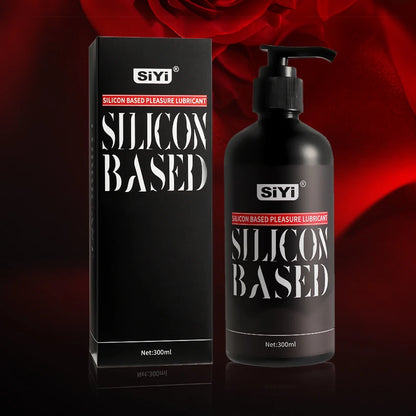 Silicone-Based Lubricant with Press Pump Stringy Anal Lube Love Gel Suitable for Man Woman Gay Lesbian Couples Pleasure Sex Shop