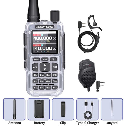 BAOFENG MINI 5 Walkie Talkie 2200mAh Battery APP Bluetooth Programming Long Range Dual PTT Newly Upgraded UV-5R MINI Ham Radio