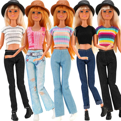 NK 1/6 Doll Princess Dress For 11.5 Inch Doll Clothes For 29CM Dolls Accessories Fashion Outfits Wear Casual Dress Gift Toy JJ