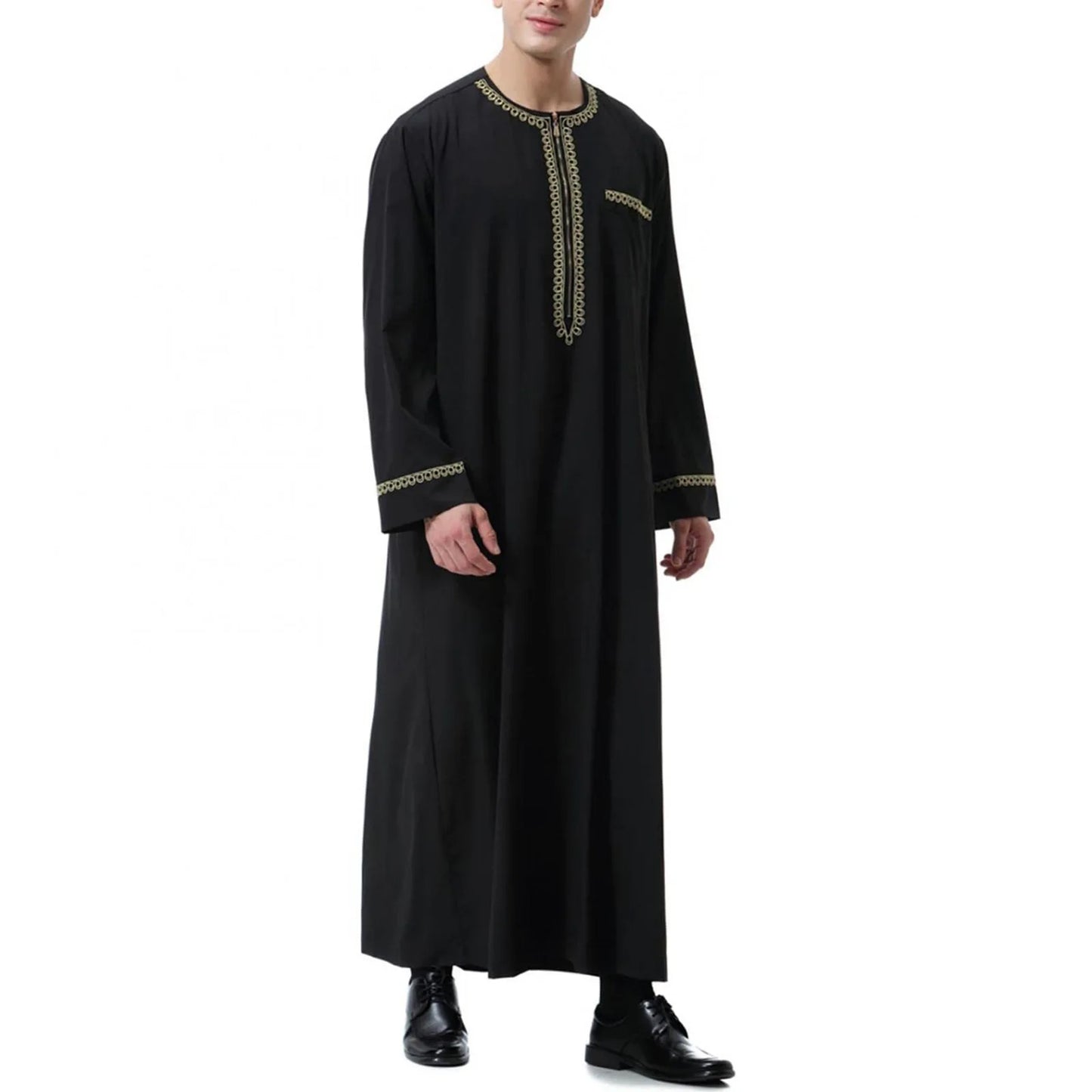 Middle East Ethnic Muslim Islamic Clothing Men Jubba Thobe African Dashik Ramadan Eid Abaya Arabic Kaftan Saudi Kimono Robe Gown