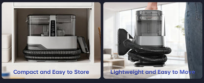 OMESER 1800W Steam Carpet Cleaner Machine 13 IN 1 17KPa Suction Multiple Nozzles Spot Spray Washing for Upholstery Pet Car Home