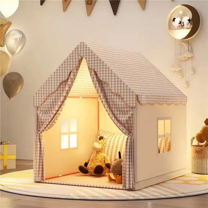 Large Kids Toddler Play Tent Indoor Outdoor - Foldable Pop Up Playhouse with Mesh Windows Safe Non-Toxic for Boys Girls