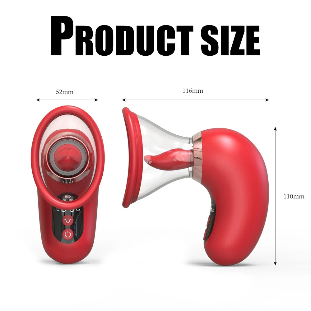 APP Control Clitoral Sucker Vibrator Tongue Licking Nipple Vagina Massager Clit Stimulator Female Masturbation Sex Toy for Women