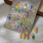 Christmas Nail Stickers Luxury Crystal Diamond Cartoon Bear Tree Apple Back Glue Nail Art Stickers DIY New 3D Nails Decorations