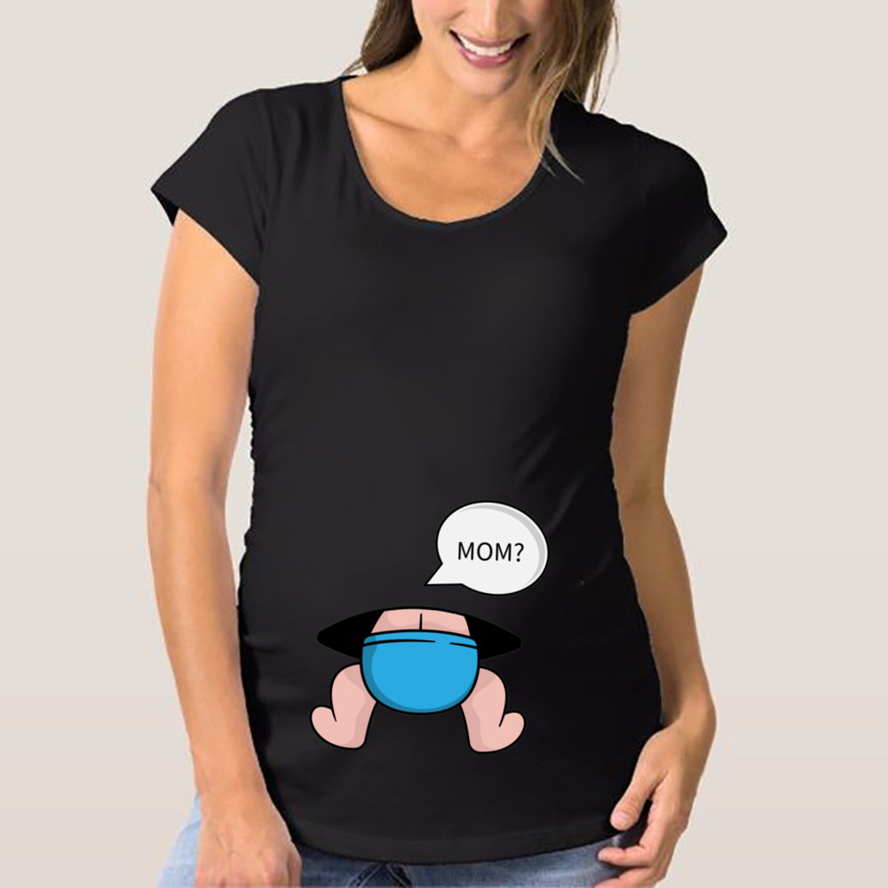Maternity T Shirts for Women Cute Funny Graphic Pregnancy Gifts Summer Casual Mama Pregnancy Blouses Clothes