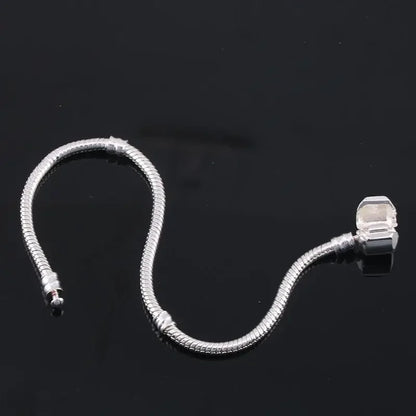 Original 925 Sterling Silver Snake Bone Charm Bracelet Bangle Fine Jewelry Basic Charm Bracelets for Women men Party DIY Jewelry
