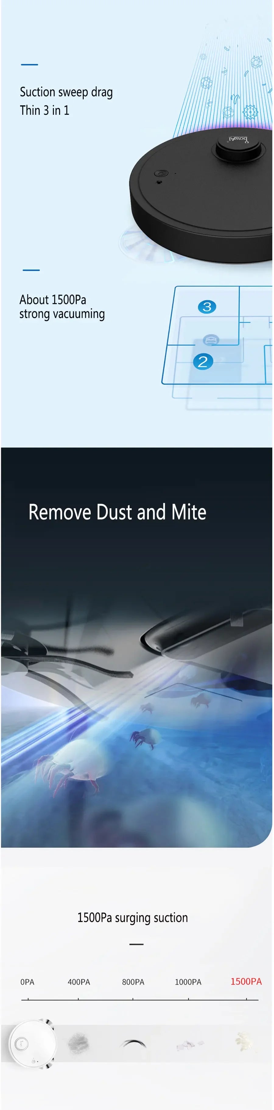 Automatic Robot Vacuum Cleaner 3in1 Smart Wireless Sweeping Wet And Dry Ultra-thin Cleaning Machine Mopping Smart Home
