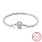 Original 925 Sterling Silver Bracelets 17-20CM Love Heart Flowers Butterfly Charms Beads Bracelet For Women Fashion Jewelry Gift