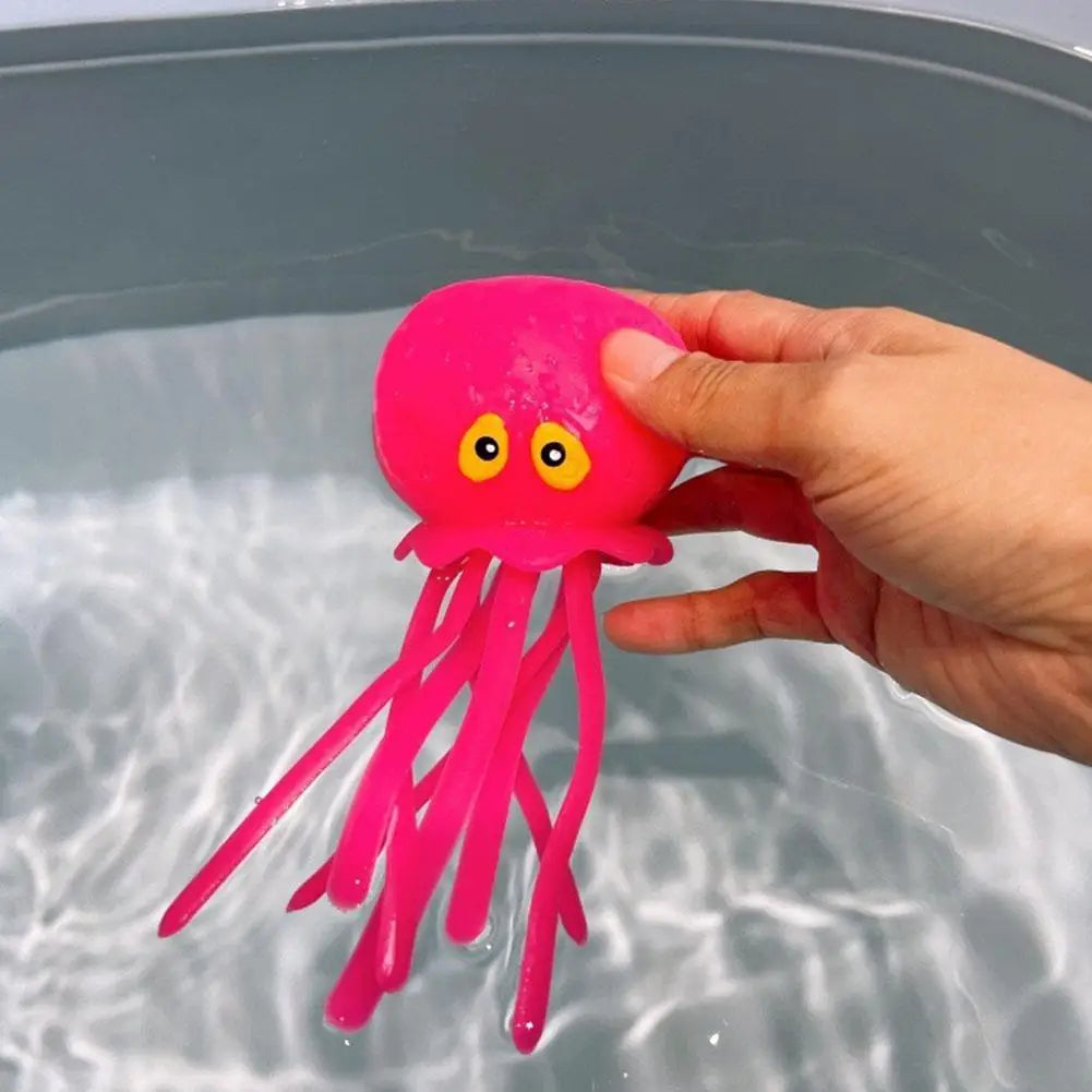 Baby Bath Toys Sponge Water Absorbing Octopus Squeezing Stress Relief Toys Summer Swimming Play Water Bath Toy for Children
