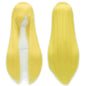 Soowee 80cm Long Synthetic Hair White Purple Cosplay Wigs Party Black Hair Straight Wig Hairpiece for Women