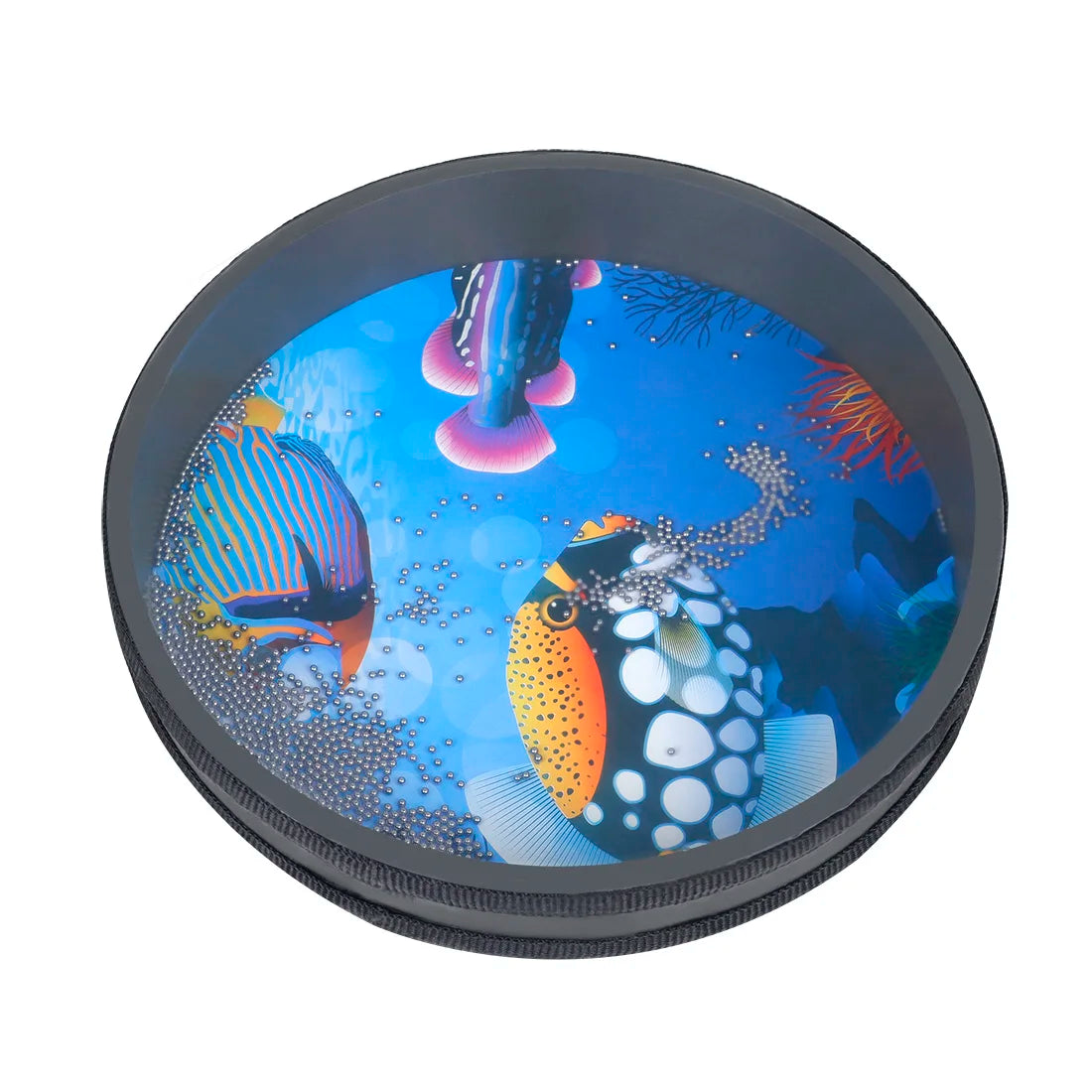 Orff 10 inch Sea Wave Drum Round Solid Wood Instrument Musical Children Percussion For Baby Early Learning Music Equipment
