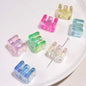 10pcs New Acrylic Iridescent Beads DIY Keychain Mixed Color Letter Beads Bag Charm Phone Chain Jewelry Making Beads Gifts Giving