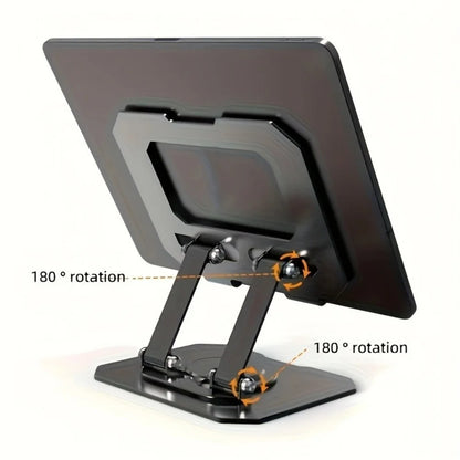 360° Rotatable Tablet Stand Adjustable Foldable Desktop Stand Holder Compatible For 4.7-12 Inch Ipad Pro/Air/Min Laptop Tablet