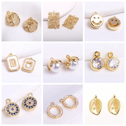 Jewelry Making Beads,18K Gold Plated Wave Thin Spacer Beads,Brass Round Thin Beads DIY Bracelet Necklace Making Accessories