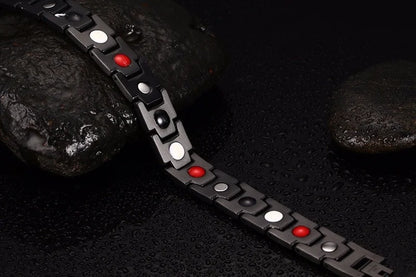 Hot Sale Luxury Fashion Health Energy Bracelet Men Stainless Steel Bio Magnetic Anti-fatigue Anti-radiation Bracelets Jewelry