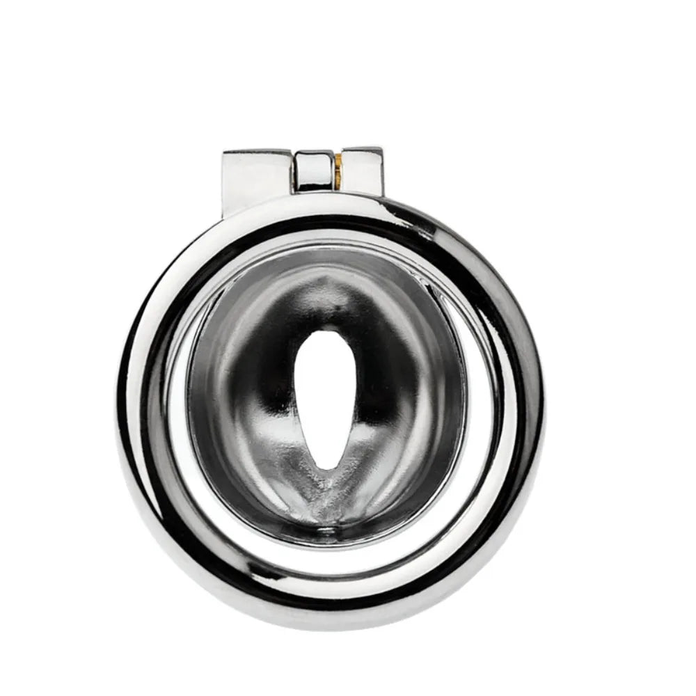 Metal Pussy Male Chastity Device Sissy Cock Cage Erotic Urethral Lock Penis Rings BDSM Adult Sex Toys for Men Chastity Belt